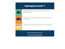Tablet Screenshot of myimageconverter.com